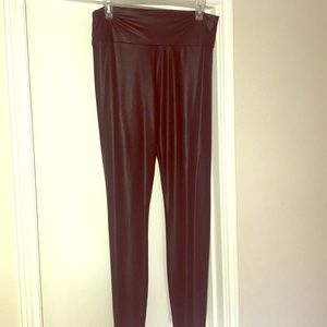 Faux leather leggings